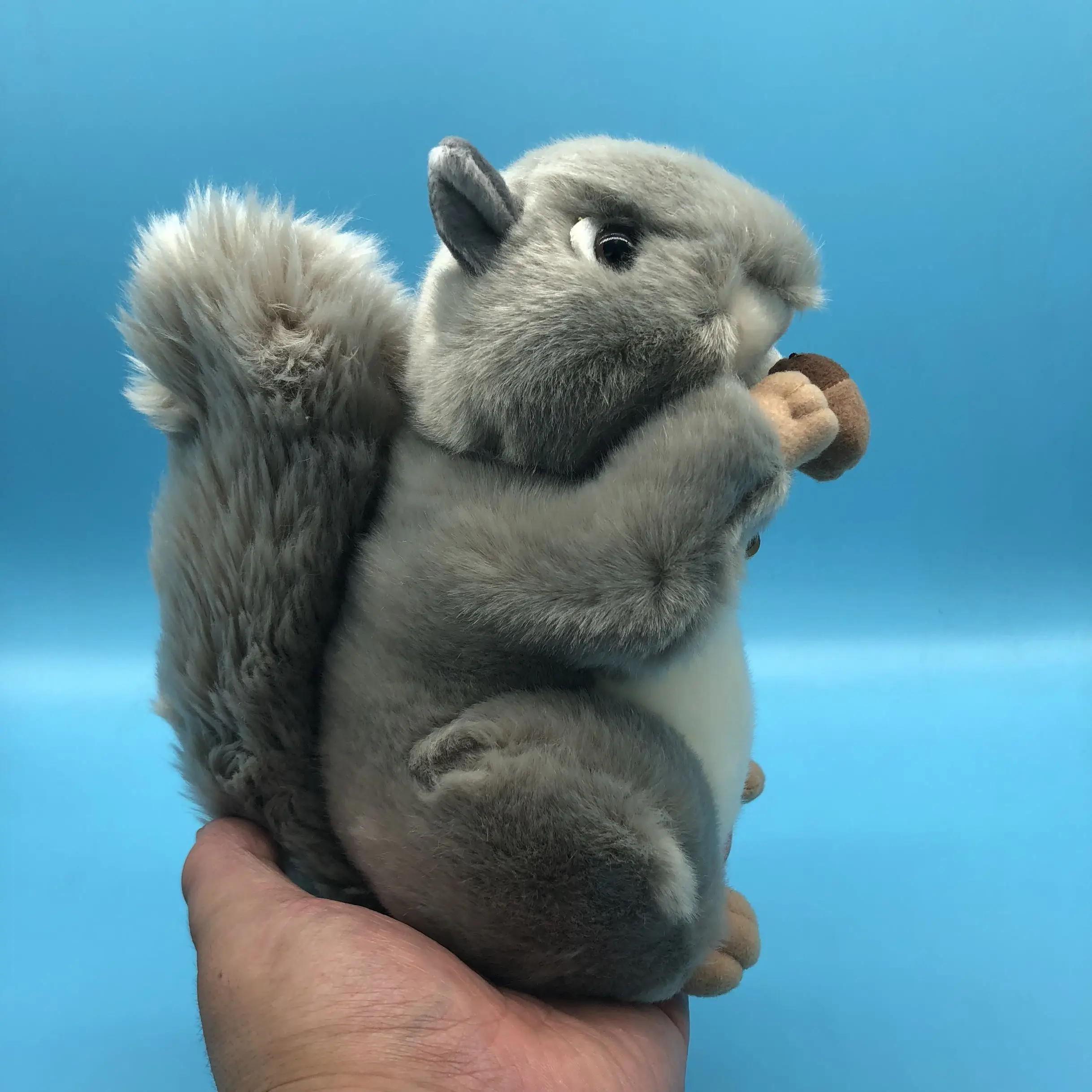 Милая серая белка плюшевая игрушка мягкая кукла детская подарок на день рождения