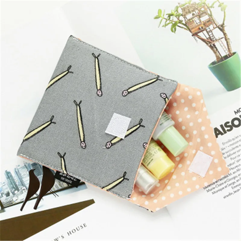 Мультяшная сумка для хранения гигиенических салфеток хлопковые гигиенические