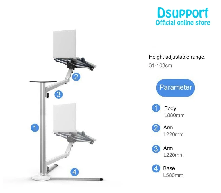 3 in1 вверх-8 Алюминий сплав 7-1" планшетный ПК+ 3,5-6" держатель для смартфона+ 10-15," напольная подставка для ноутбука вертлюг с Подложка для мыши
