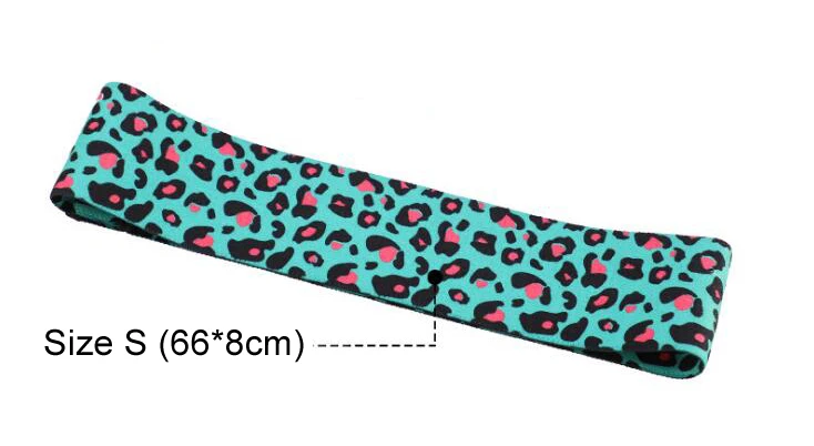 Leopard Green S 1 шт. лента-трофей сексуальный леопардовый хип круг петля сопротивление группа тренировки для ног бедра клейкий приклад приседания полосы Нескользящие GYH - Цвет: Leopard Green S