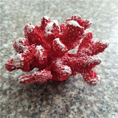 SY000040-red Искусственная Смола Коралл Средиземноморский домашний Аквариум Украшение аквариума морской пейзаж украшение ремесло украшение - Цвет: SY000040-red