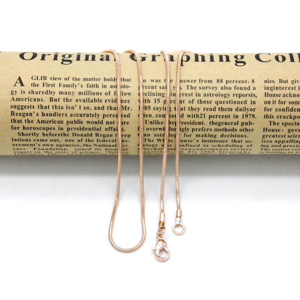 2017 оптовая продажа роскошные несексапильные цепи золотого/розового золота 80 см