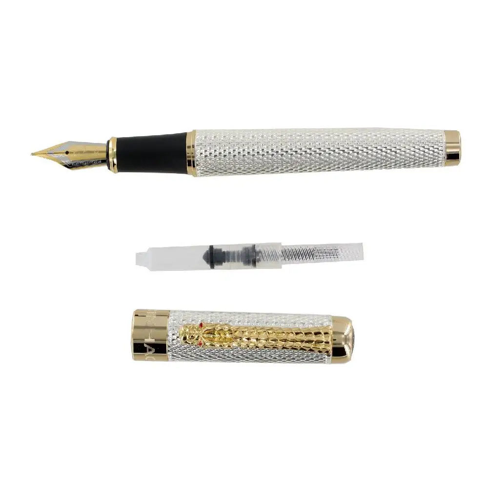Adeeing Jinhao 1200 золотой дракон Красный Кристалл глаза авторучка с нажимом в стиле