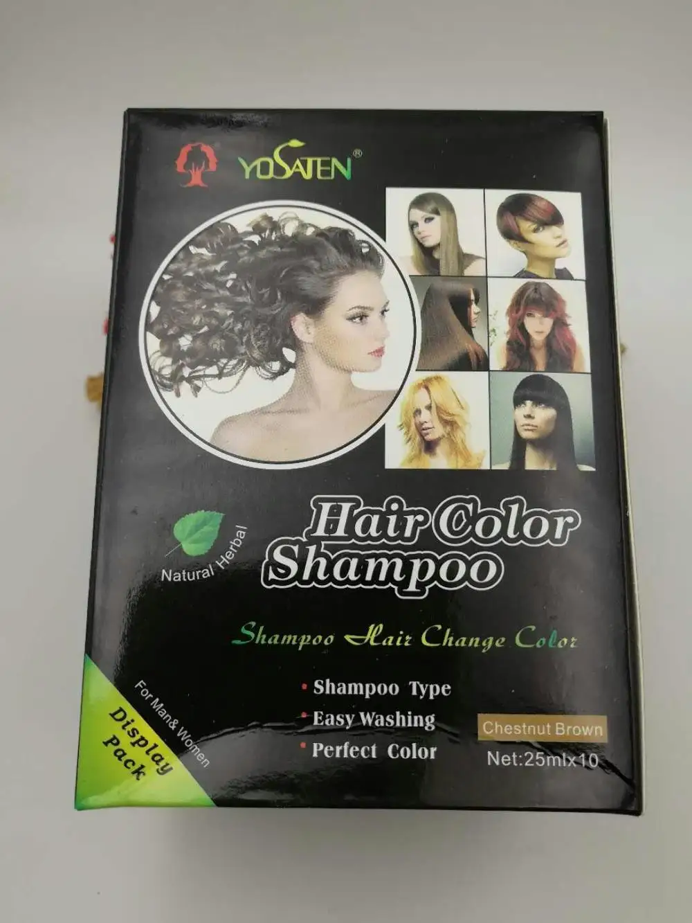 chestnut brown 1 шт. DEXE краска для волос и укладки 5 минут в цвета травы натуральный Быстрый черный шампунь для ремонта волос 25 мл 8 цветов на выбор - Цвет: chestnut brown