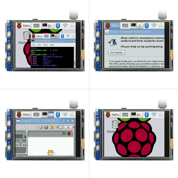 1 шт. резистивный сенсорный ЖК-дисплей Raspberry Pi 3 Model 2 дюйма X | Электронные