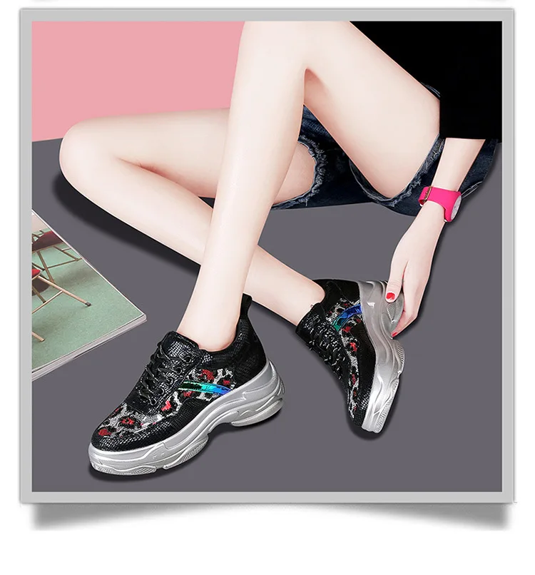 New women's single shoes fall winter fashion microfiber Lace-UP sneakers thick bottom round head comfortable women's shoes