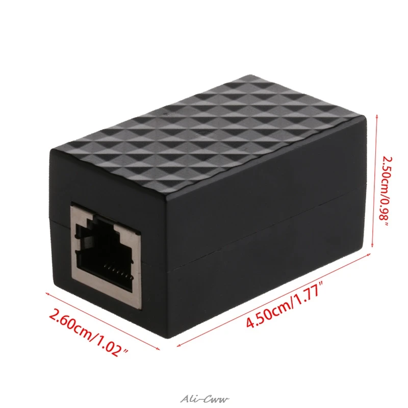 Экранированный алюминиевый сплав молниеотвод RJ-45 адаптер Ethernet Защита от перенапряжения устройство защиты сети