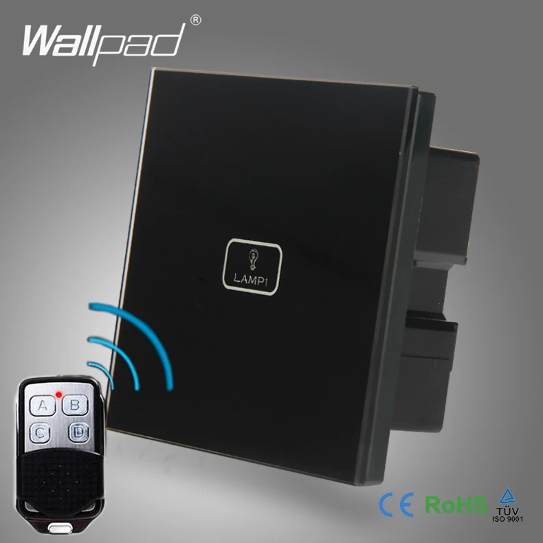 2 шт. 1 набор способа 3 Wifi пульт дистанционного управления Wallpad черный стеклянный