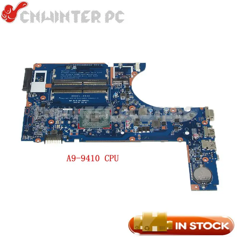 

NOKOTION 860030-001 907358-601 809001-002 Laptop Motherboard For HP 445 g4 455 DAX93AMB6G0 A9-9410 CPU Mainboard