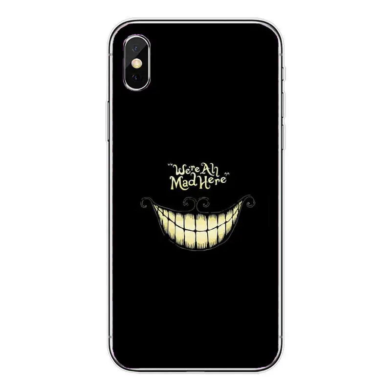 Алиса в стране чудес чехол для iPhone 6 s Чеширская кошка из мягкого силикона X 5 S XS Max 6s