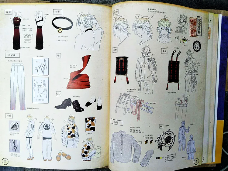 Японский нитроплюс: художественная книга Touken Ranbu 2 кенран Zuroku артбук наклейка