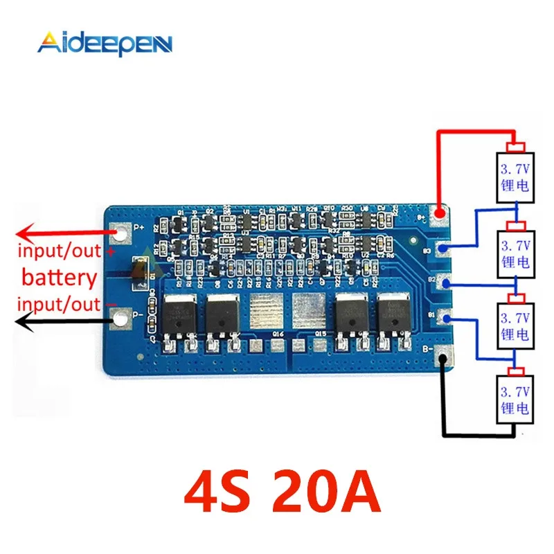 1S 2S 3S 4S 2.5A 5A 6A 8A 10A литий-ионный аккумулятор 18650 защита зарядного устройства 3,7 в 7,2 в PCB BMS для Lipo батареи