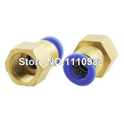 

2 Pcs 11.5mm Female Thread 8mm OD Tube Full Port Quick Couplers