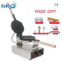 commercial electric 110v 220v egg bubble waffle maker machine hong kong eggettes waffle iron cake oven