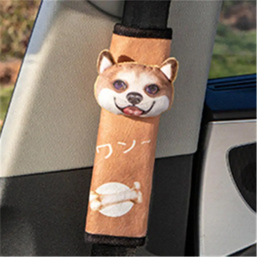 Corgi Чехол для автомобильного ремня безопасности, наплечная накладка, мультяшное животное, защита на плечо, аксессуары для автомобиля, авто ремни безопасности, чехол - Название цвета: Corgi