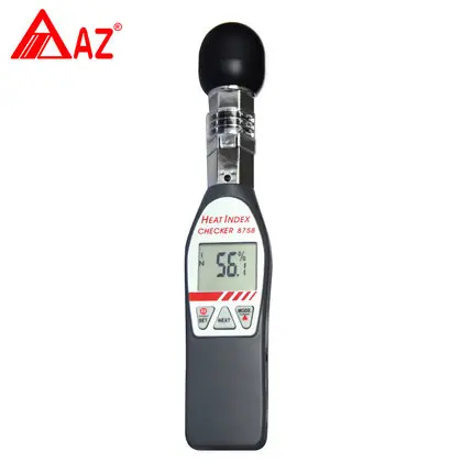 AZ8758 ручной WBGT измеритель смоченного Глобус Температура метр тепловой удар