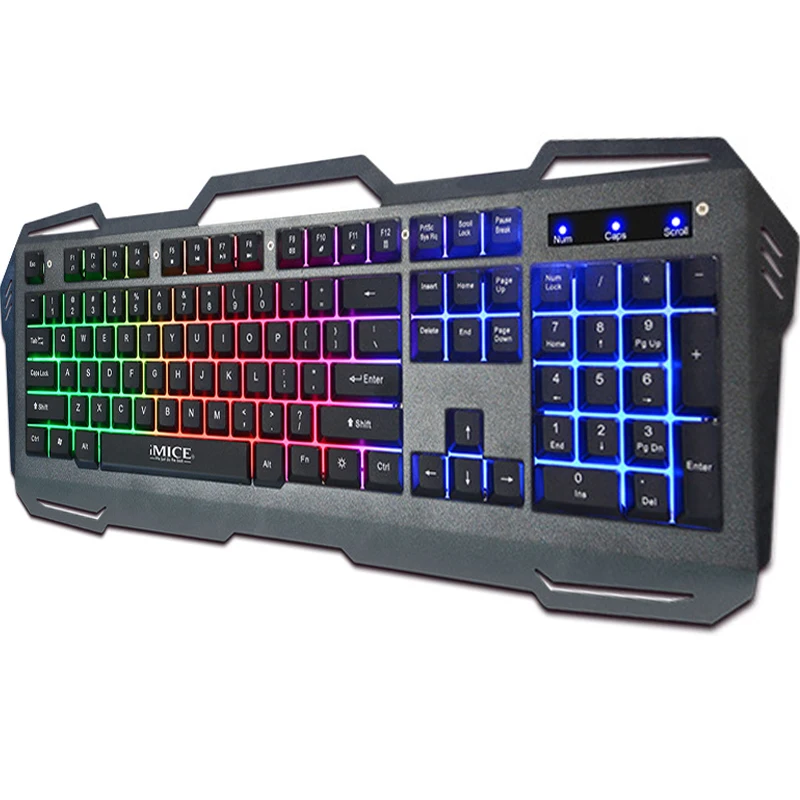 AK 400 игровой проводная клавиатура с USB Gamer клавиатуры 104 замок для шкафов Панель