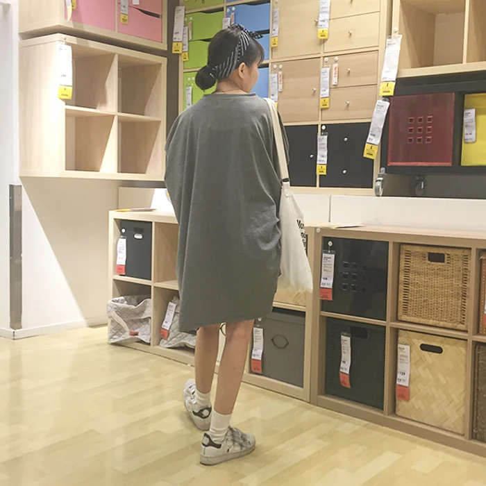 Женские топы тройники новые корейские Блузы Ulzzang женские Harajuku с длинным рукавом летучая мышь цветные футболки размера плюс свободная белая футболка