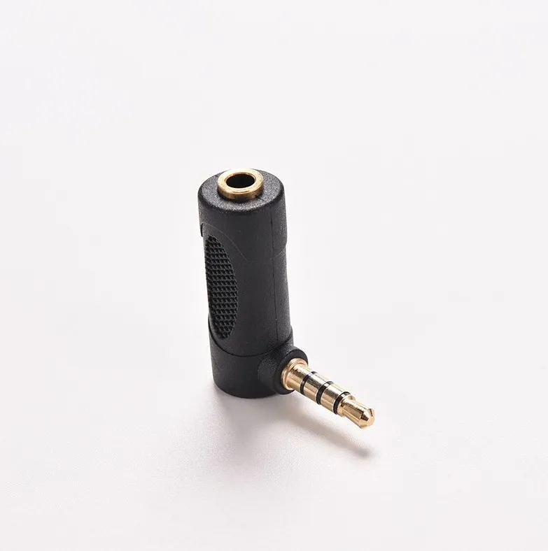 2 шт. 4 полюсный адаптер для наушников 1/8 дюйма 3 5 мм 90 градусов|adapter converter|l plug