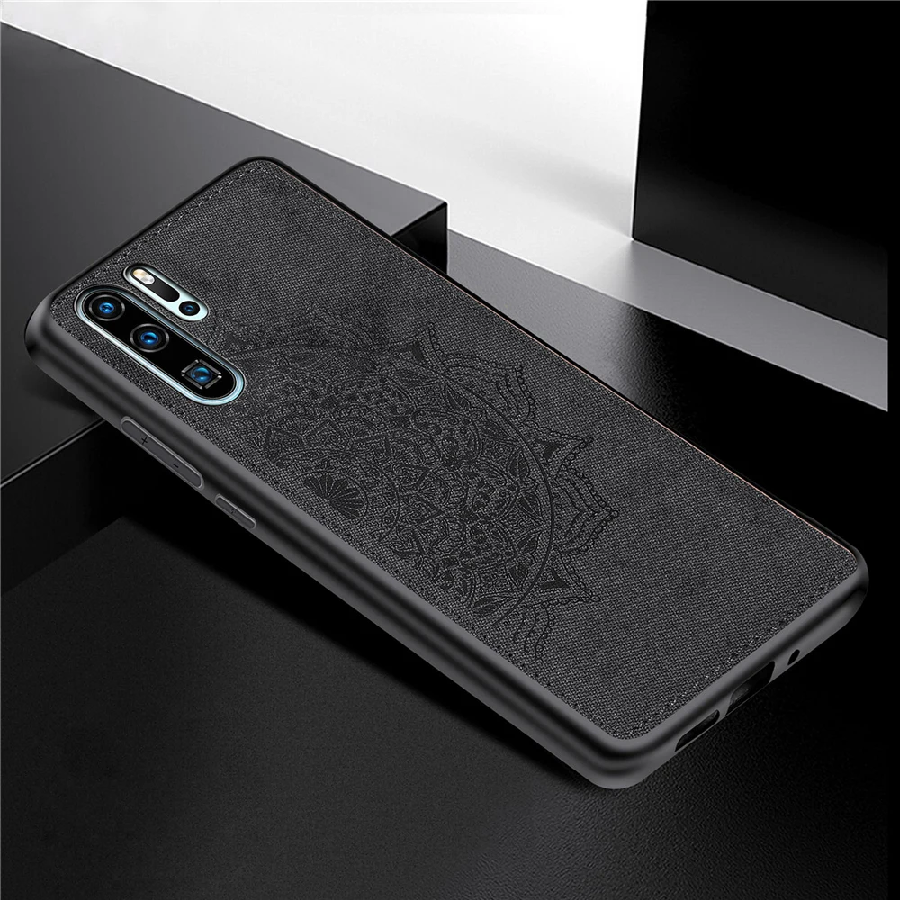 Роскошная текстура ткани противоударный чехол для huawei P30 Coque на Pro Чехол магните с