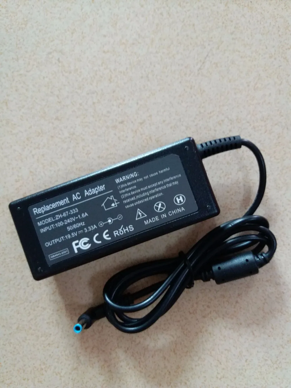 Блок питания 65 Вт 19 5 в 3.33A AC/DC зарядное устройство для HP Zbook 15u G3 EliteBook 1040 820 G3|ac power