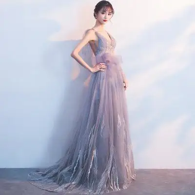 Элегантный Полный длина Cheongsam сексуальный v-образным вырезом Улучшенный китайский женский Qipao Vestidos благородный тонкий Пышное Платье оверсайз 3XL - Цвет: Color 2
