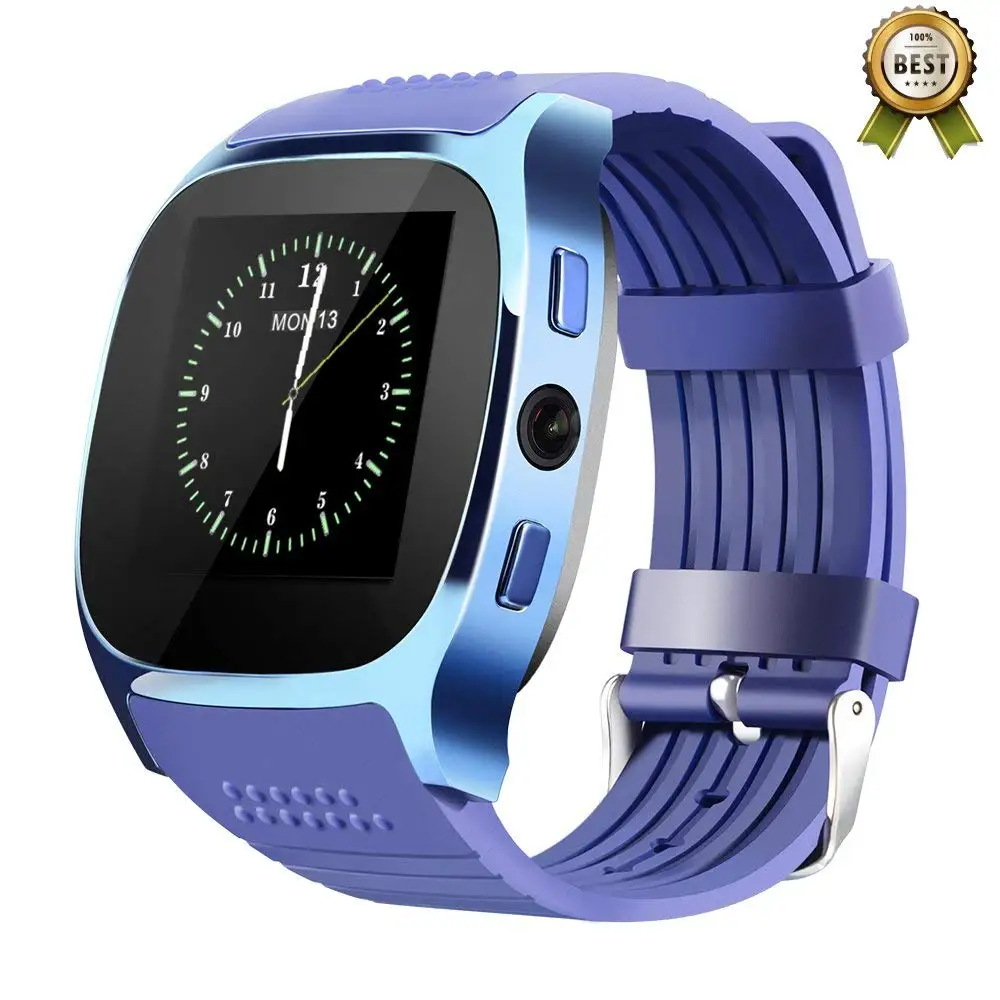 Blue Watch Only Смарт-часы с Bluetooth для huawei Honor 9i Play 10 V10 9 8 7 6A, Поддержка 2G, SIM, TF, карта, набор звонков, фитнес-трекер, умные часы - Цвет: Blue Watch Only