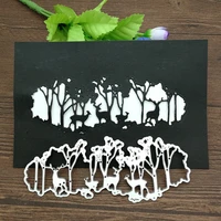 de bosque ciervos fondo metal cutting dies stencils for card making decorative embossing suit paper cards stamp diy