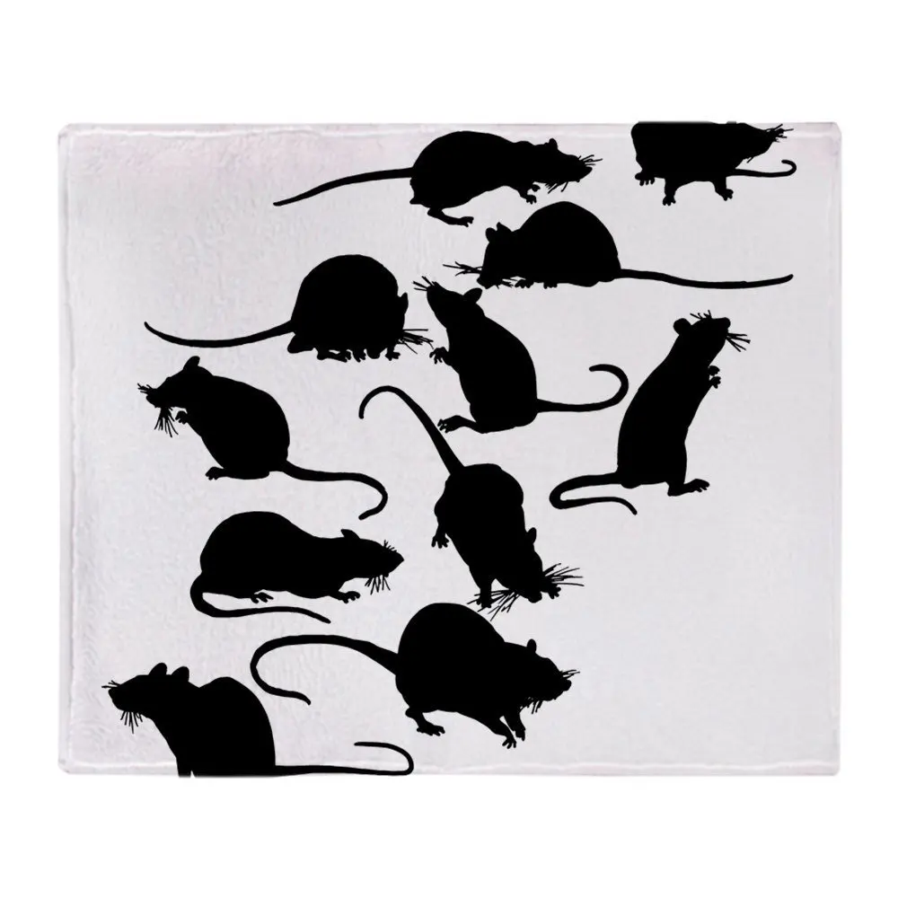 Lots Of Rats Soft Fleece Throw Blanket Throws Manta Coberto For Sofa/Bed/Car/Office | Дом и сад