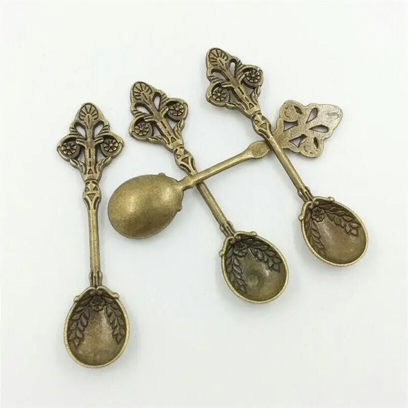 Старинная бронза серебро суп ковш Подвески Подвеска из сплава для творчества