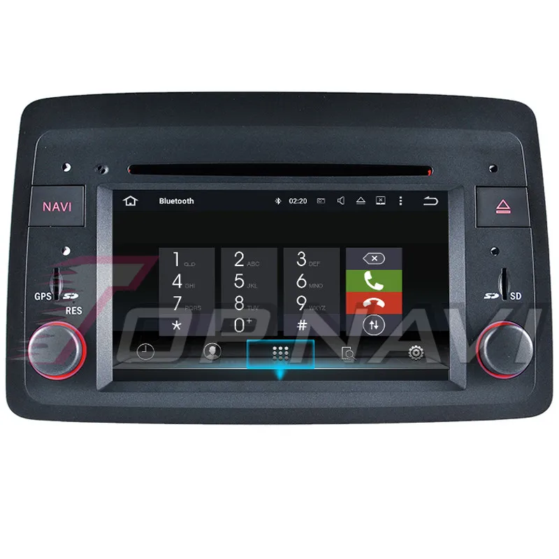 Topnavi Android 9,0 Автомобильный gps навигация для Fiat Panda: 2004 мультимедийный плеер Радио Стерео Восьмиядерный DVD 2 Din 4 Гб+ 64 ГБ