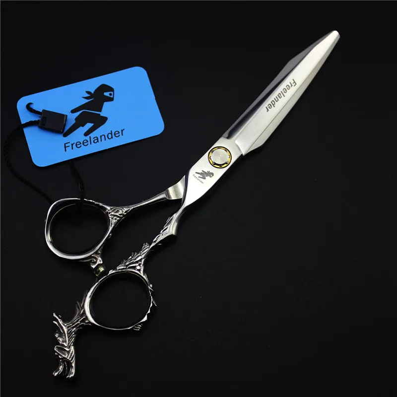 Freelander 6&quot Professional Hairdressing Scissors Sunflower Bearing Hair Cutting/Thinning Dragon Handle Flat Blade Clipper | Красота и