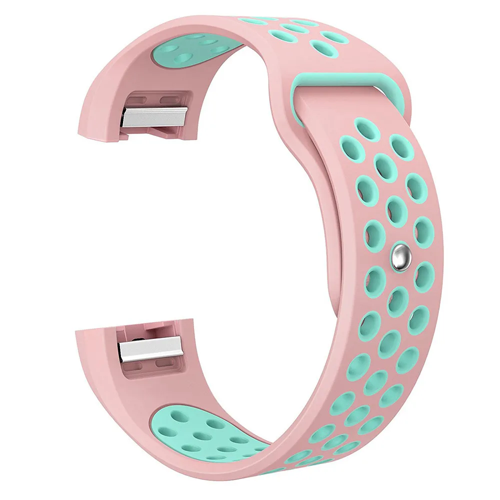 Модный двойной цветной спортивный силиконовый браслет ремешок для SmartWatch Charge 2 SmartWatch Watachband Спортивные товары аксессуары