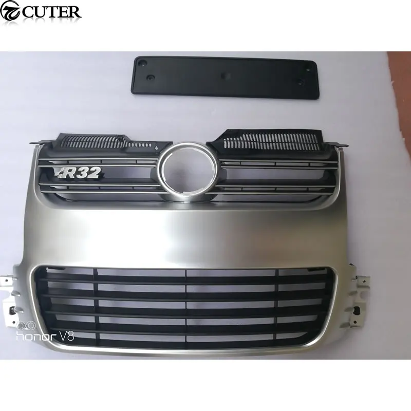 Черный передний бампер для Golf 5 R32 ABS сетчатые решетчатые грили VW Golf5 MK5 2005 2009|grille