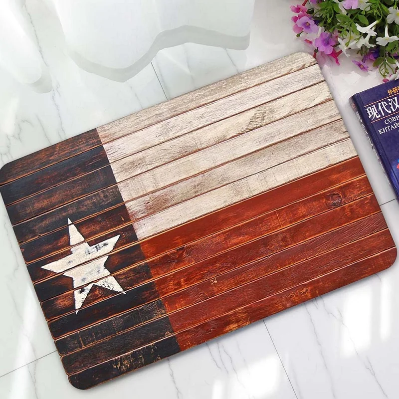 Винтажные деревянные Придверные коврики резиновые с принтом на заказ