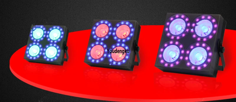 

Четыре глаза мини сценическая АУДИТОРИЯ blinder луч света DMX 4 шт. x 30 Вт rgb 4 глаза led blinder свет