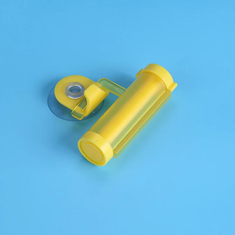 Yellow x 2 BAISPO 2 шт./компл. прокатки дозатор зубной пасты трубка распределителя партнер Присоски Висит зубная паста стеллаж для хранения Ванная комната аксессуары - Цвет: Yellow x 2