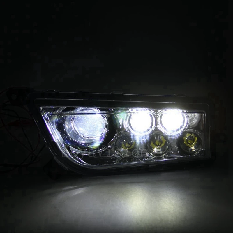 Для 14-17 POLARIS RZR XP 1000& TURBO-SPECTRA ОРАНЖЕВЫЙ набор светодиодных фар-левый+ правый светодиодный фонарь