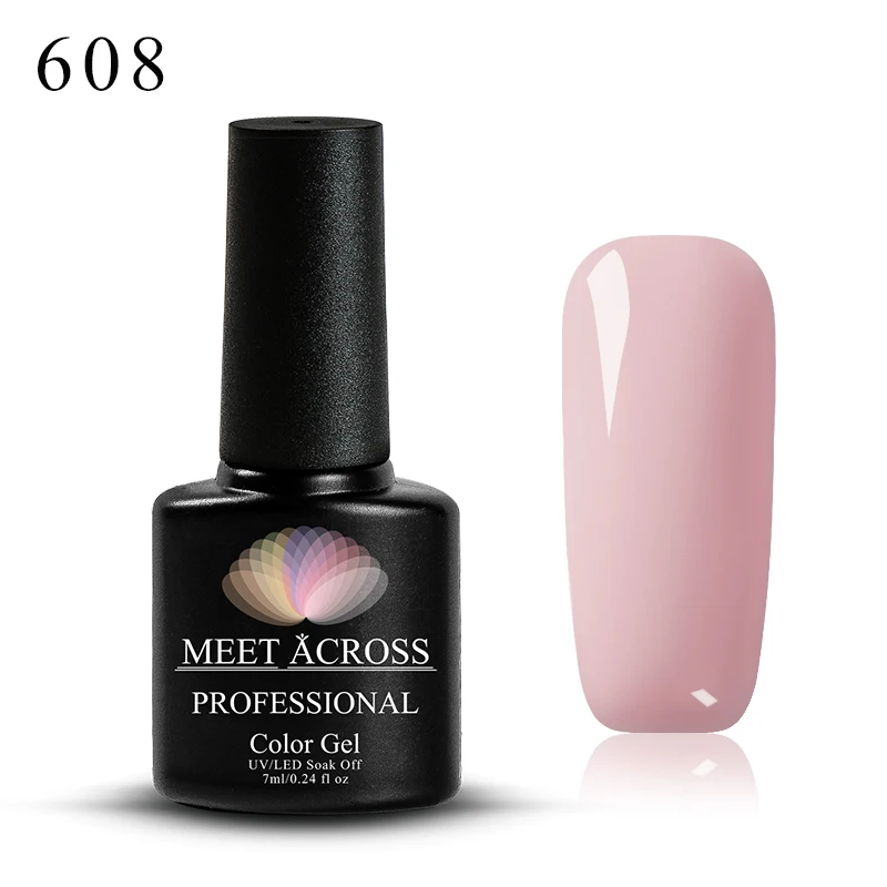W1868 Meet Across 7 мл Лак для ногтей цветной УФ Гель-лак Vernis Полупостоянный Гибридный гвоздь Искусство Маникюр чистый цвет 148 цветов - Цвет: W1868