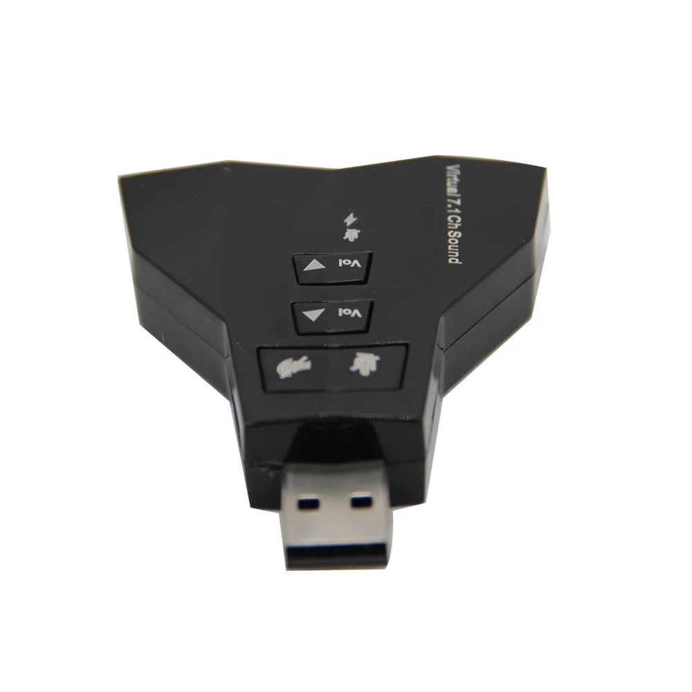 Внешняя 3D Звуковая карта USB 7 1 каналов аудио для ноутбука ПК Macbook двойной