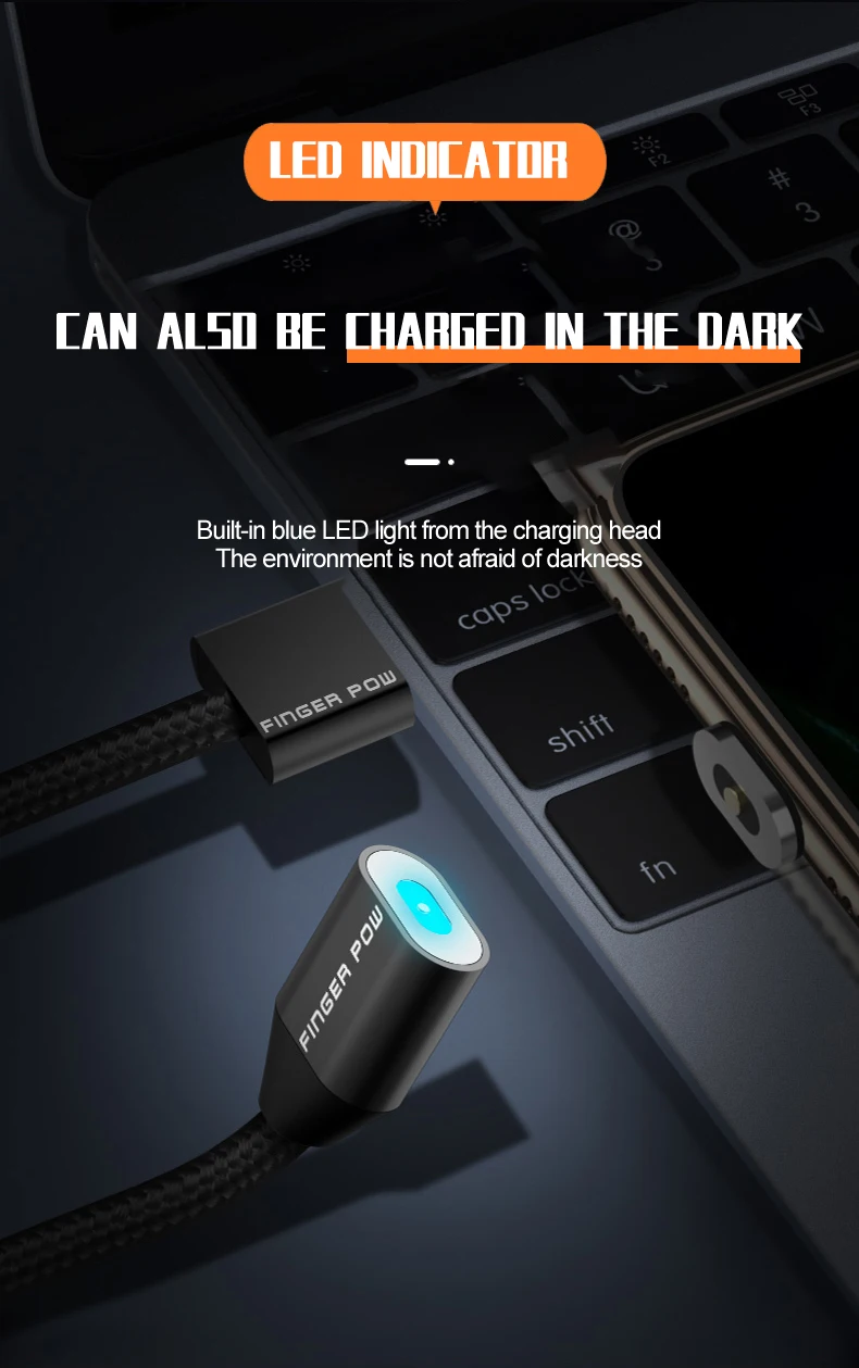 1100 мАч Внешний аккумулятор для iPhone/Micro USB/type-C Магнитный USB кабель для передачи данных Быстрая зарядка мини внешний аккумулятор