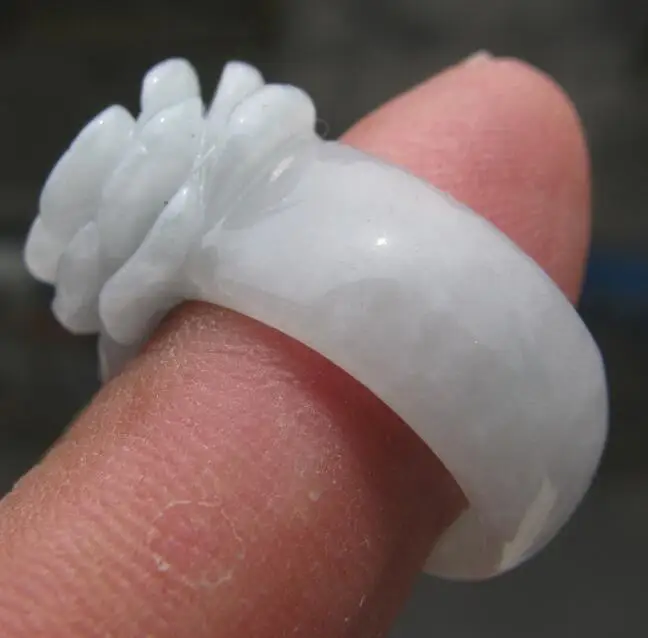 Женское кольцо из натурального жадеита Размер 6 75 | Украшения и аксессуары