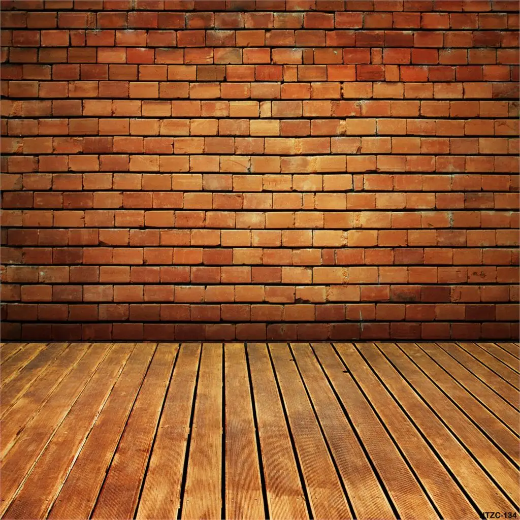 Фотофоны красная кирпичная стена аккуратно расположенные деревянные кирпичные