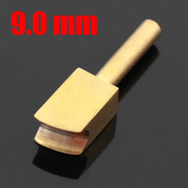 9.0mm Кожаные электрические инструменты для глажки краев, латунные паяльники, линия для запайки, DIY Инструменты для пирографии, кожевенное ремесло - Цвет: 9.0mm