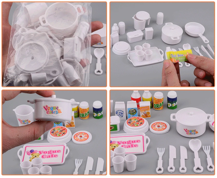 Аксессуары для кукол NK 25 шт./компл. сделай сам игровой домик мини-имитация посуды