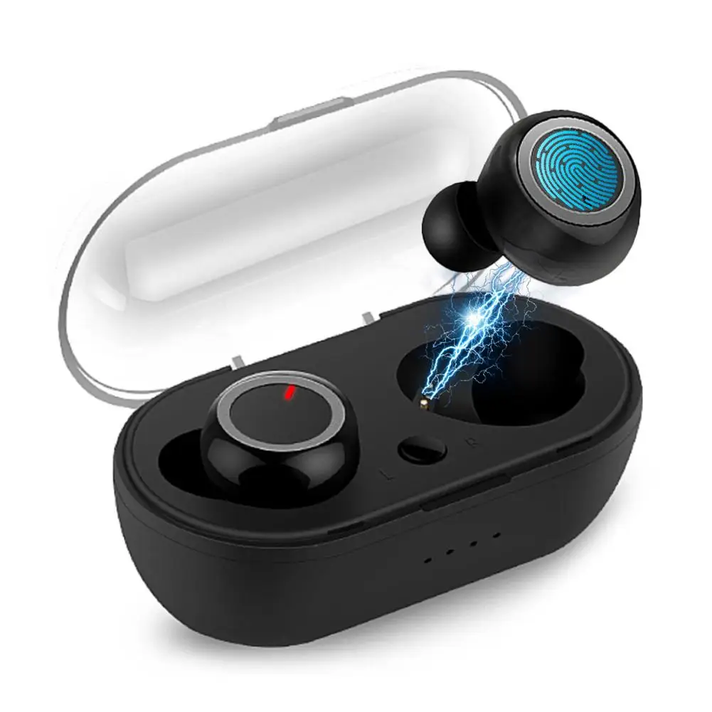 Размер Беспроводной Bluetooth наушники BT 5 0 Hi Fi стерео Бас звуком спортивные Шум