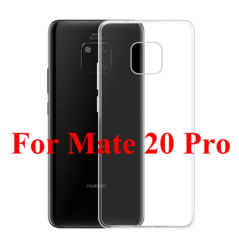 For Mate 20 Pro Тонкий чехол для huawei mate 20 lite, прозрачный ТПУ силиконовый прозрачный мягкий чехол для huawei mate 20 Lite Pro Чехол для телефона - Цвет: For Mate 20 Pro