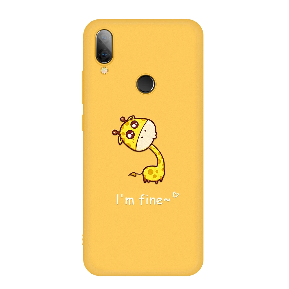 14 Чехол для телефона с рисунком для Xiaomi Redmi Note 7 5 6 Pro, чехол с милым жирафом и кроликом желтого цвета, мягкий чехол из ТПУ для Xiomi Note7 Pro Note 7Pro - Цвет: 14