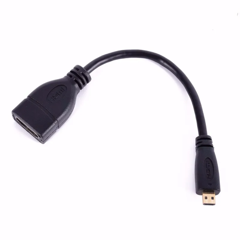 Высокоскоростной HDMI Мужской к HDMI Женский конвертер адаптер Micro HDMI Тип D к HDMI для 1080P HDTV PC адаптер для ноутбука