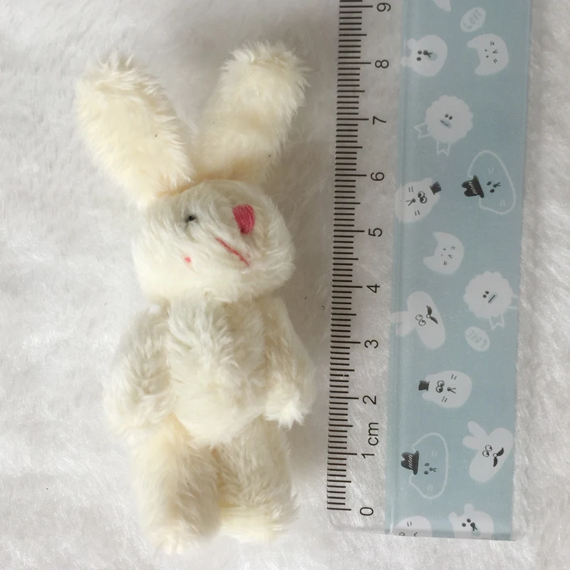 100 шт/Лот Мини кролик мягкие плюшевые игрушки маленький Kawaii Кролик 8 см красный